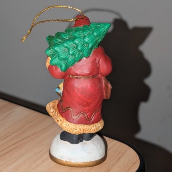 Vintage 1986 Memories of Santa Collection Ceramic 1906 Hanging Ornament Figurine - Picture 2 of 3